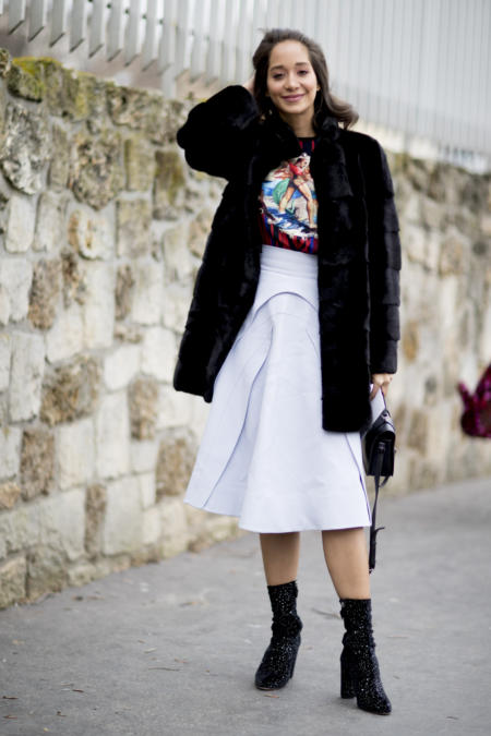 ak nosić midi zimą?