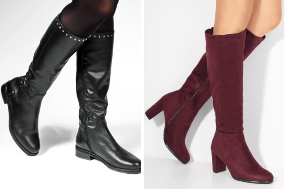 kozaki damskie z szeroką cholewką