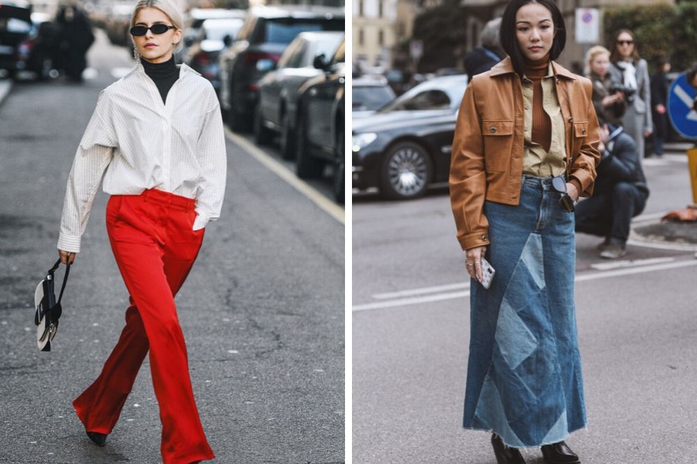 Golf i koszula bardzo często pojawia się w casualowych zestawieniach na co dzień.