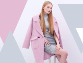 różowy płaszcz do sukienki