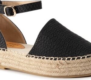 Czarne espadryle Jenny Fairy w stylu casual