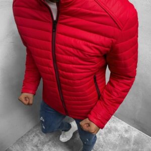 Czerwona kurtka Ozonee krótka