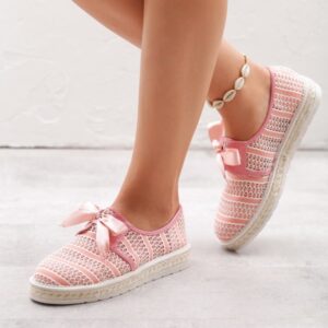 Espadryle born2be w stylu casual z płaską podeszwą