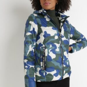 Granatowa kurtka born2be w stylu casual