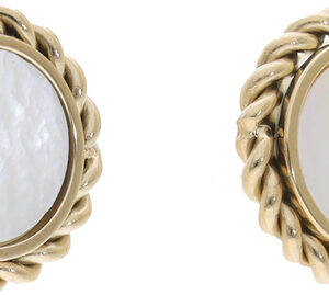 Kolczyki FOSSIL - Mother Of Pearl JF03797710 Gold