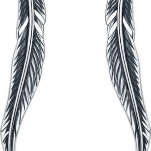 SilverBeads.pl K17 Kolczyki pióro srebro 925