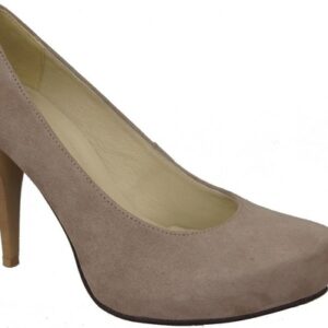 Szpilki Jankobut z okrągłym noskiem ze skóry