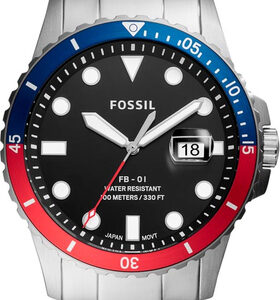 Zegarek FOSSIL - FB-01 FS5657 Silver/Silver